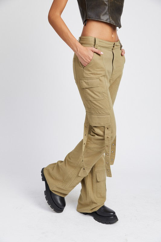 Cargo Flared Pants