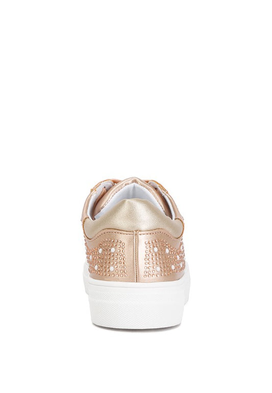 Metallic Embellished Sneakers