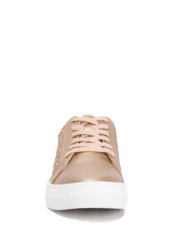 Metallic Embellished Sneakers
