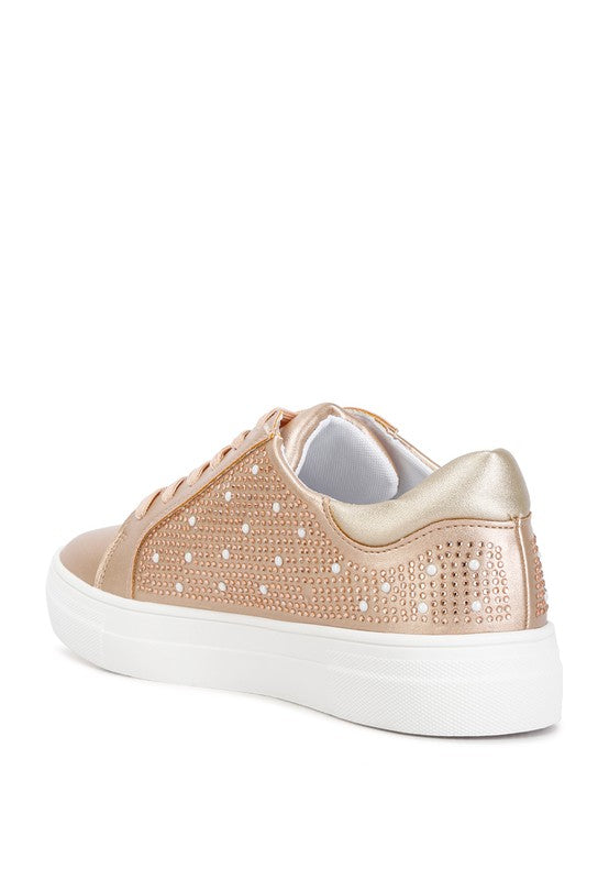 Metallic Embellished Sneakers