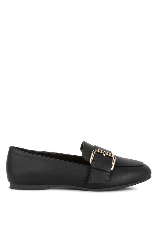 Pin Buckle Loafers