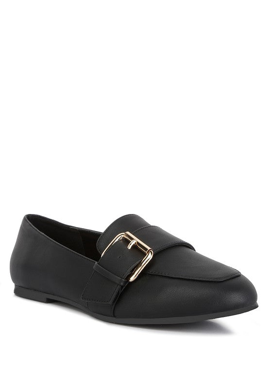 Pin Buckle Loafers