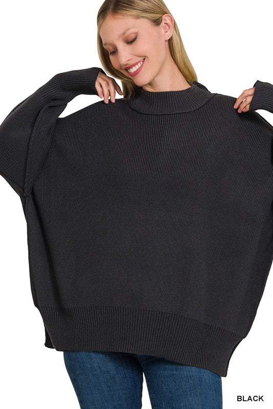 Slit Oversized Sweater