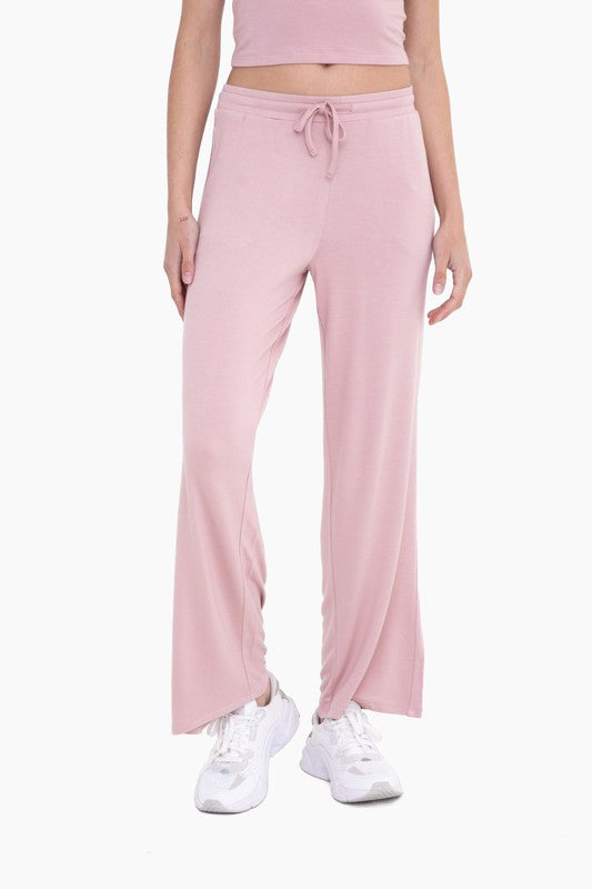 Mid-Rise Terry Pants
