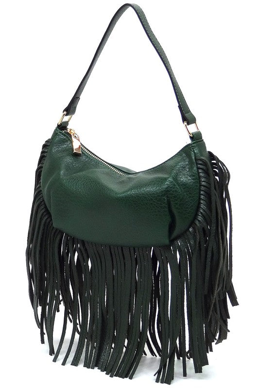 Fringe Hobo Bag