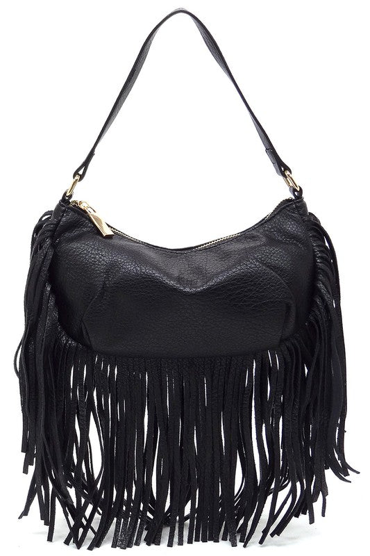 Fringe Hobo Bag