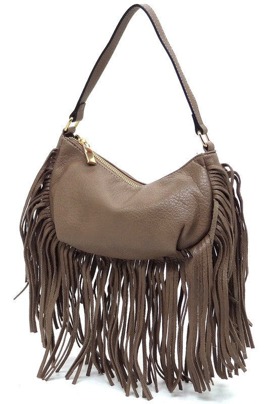 Fringe Hobo Bag
