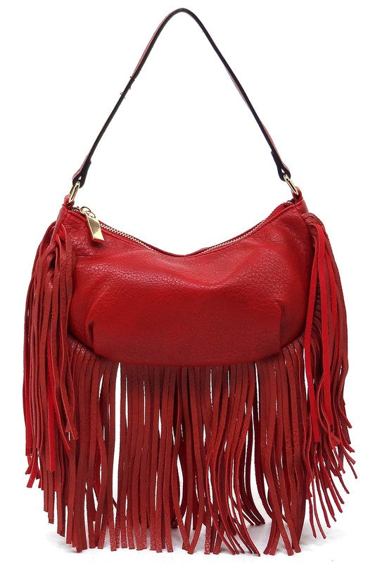Fringe Hobo Bag