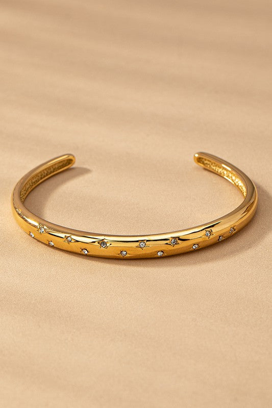 Rhinestone Cuff Bracelet