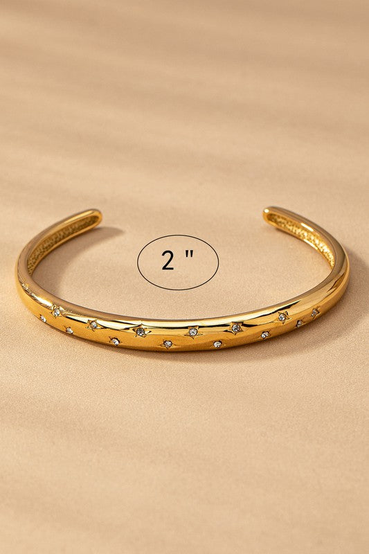 Rhinestone Cuff Bracelet