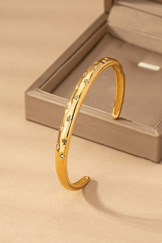 Rhinestone Cuff Bracelet