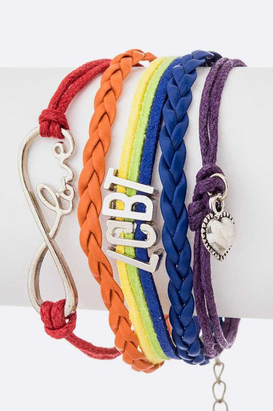 PRIDE LGBT Layered Bracelet