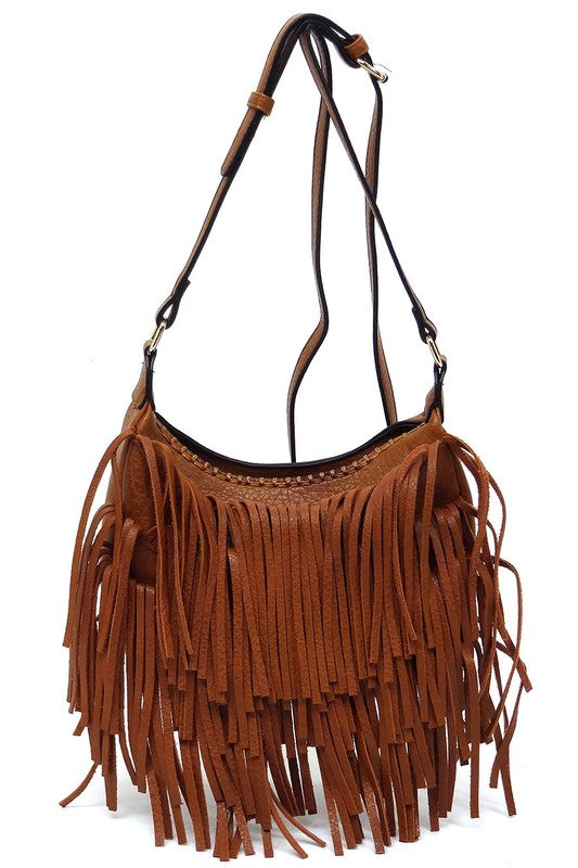 Fringe Hobo Bag