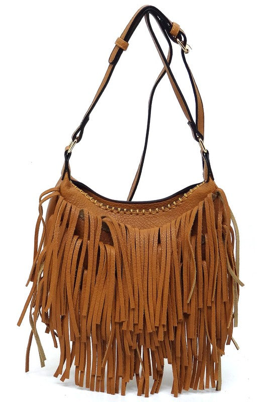 Fringe Hobo Bag