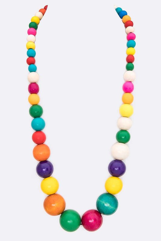 Wooden Beads Necklace