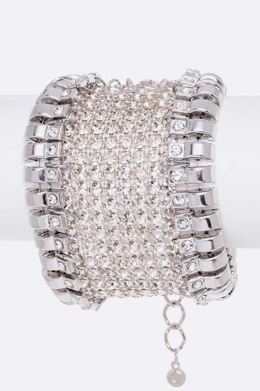 Mesh Rhinestone Bracelet