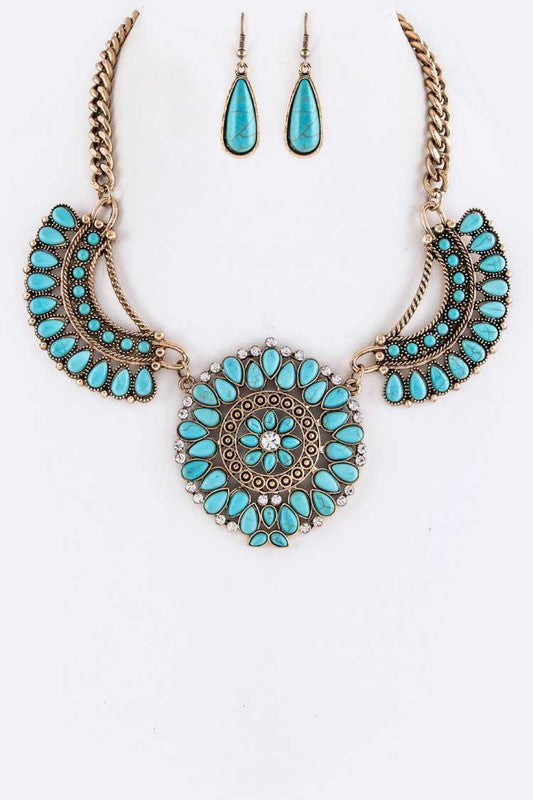 Turquoise Necklace Set