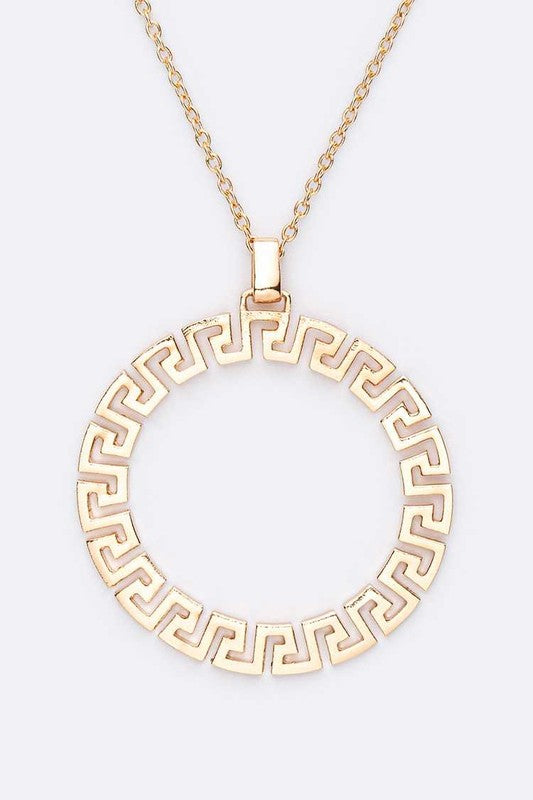 Round Pendant Necklace
