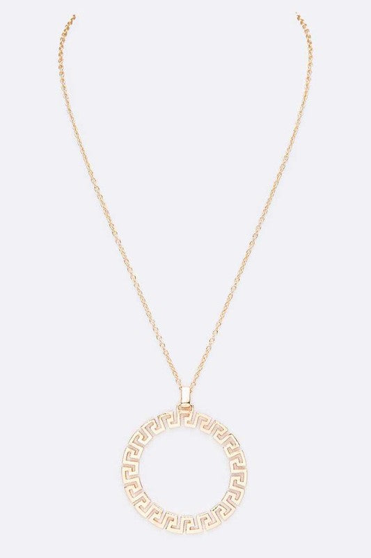 Round Pendant Necklace