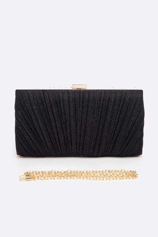Pleated Box Clutch