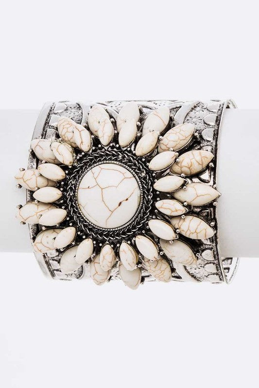 Stone Cuff Bangle