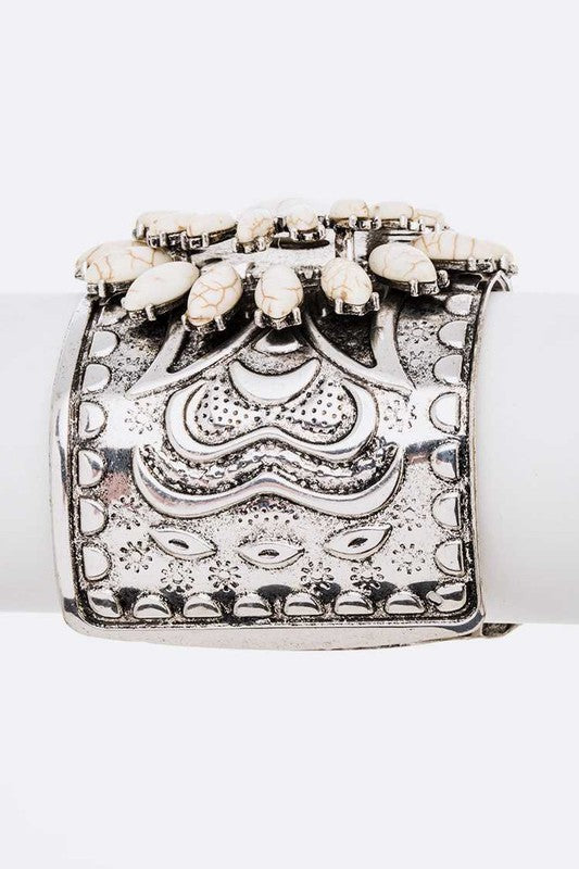 Stone Cuff Bangle