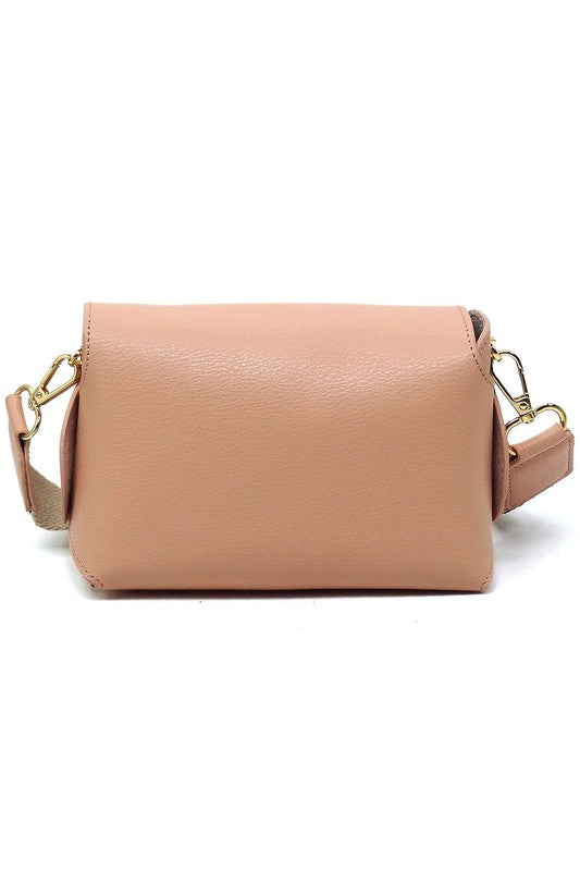 Bamboo Flap Crossbody Bag