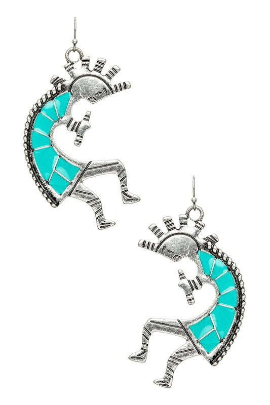 Folk Dancer Enamel Earrings