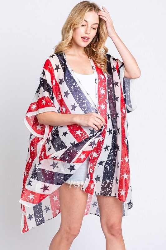 Stars & Stripes Light Kimono