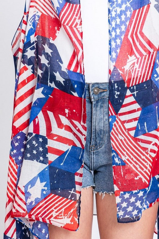 American Flag Cover-Up Vest