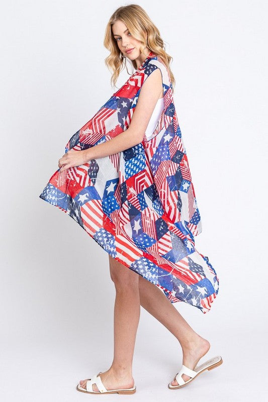 American Flag Cover-Up Vest