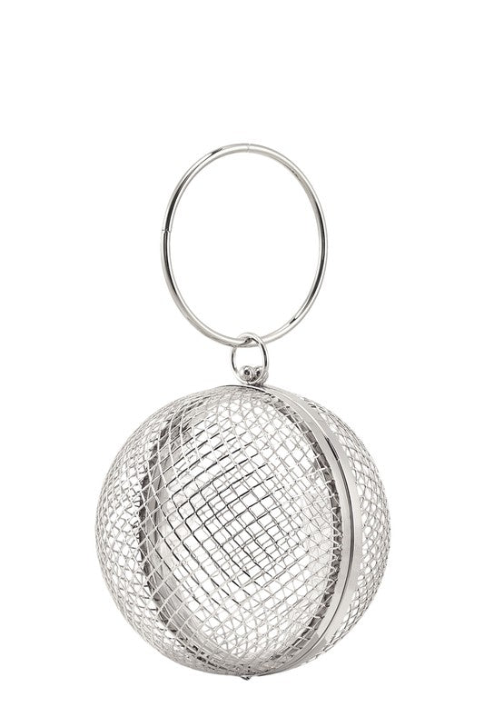 Cage Ball Clutch Handbag
