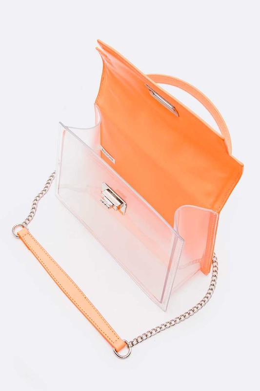 Hologram Transparent Satchel Bag