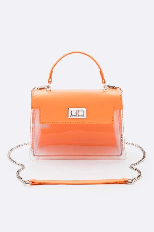 Hologram Transparent Satchel Bag