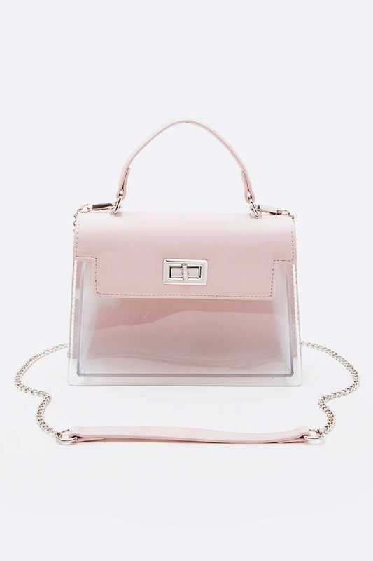 Hologram Transparent Satchel Bag