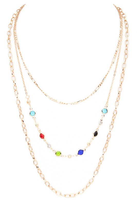 Triple Layer Chain Necklace