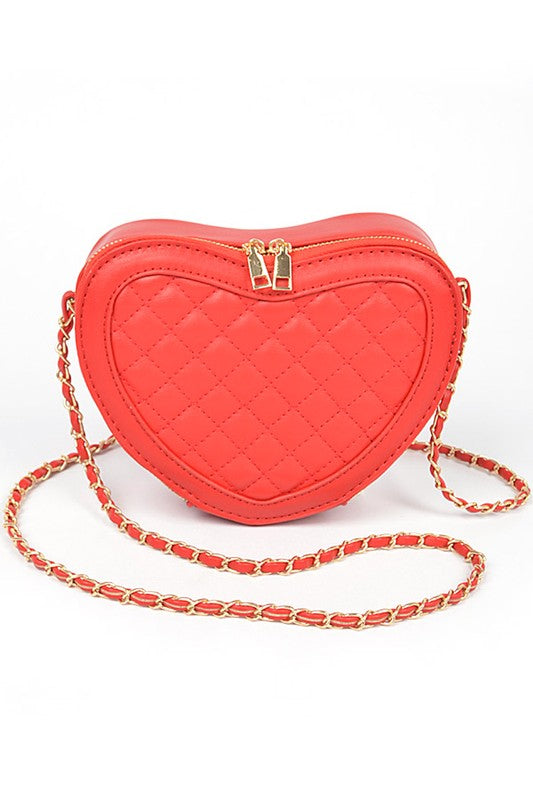Heart-Shaped Crossbody Handbag