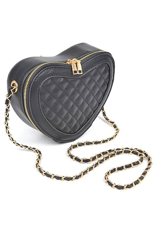 Heart-Shaped Crossbody Handbag