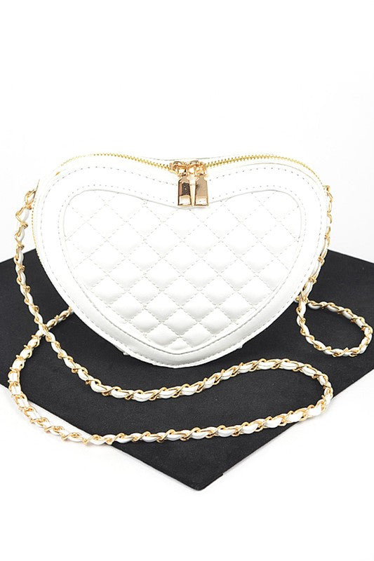 Heart-Shaped Crossbody Handbag