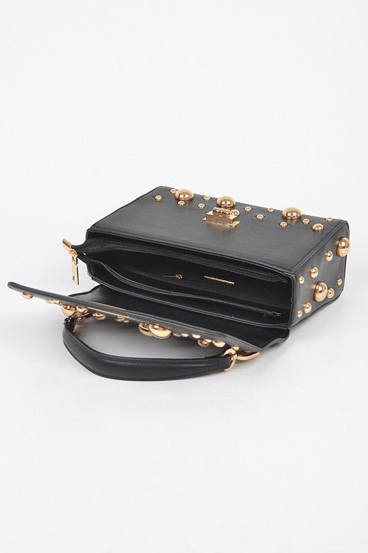 Embellished Studs Shoulder Bag