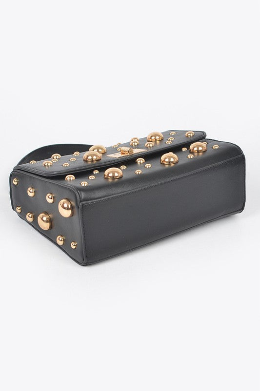 Embellished Studs Shoulder Bag