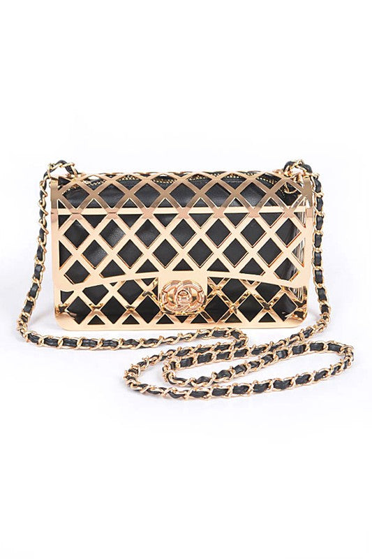 Caged Box Shoulder Bag