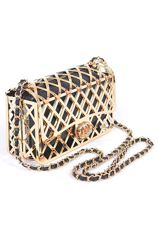 Caged Box Shoulder Bag