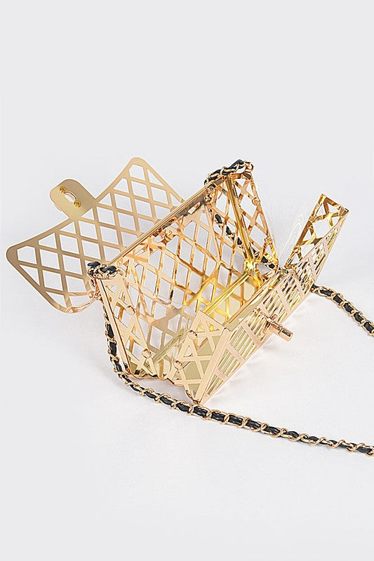 Caged Box Shoulder Bag