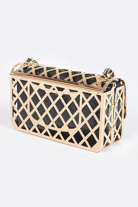 Caged Box Shoulder Bag