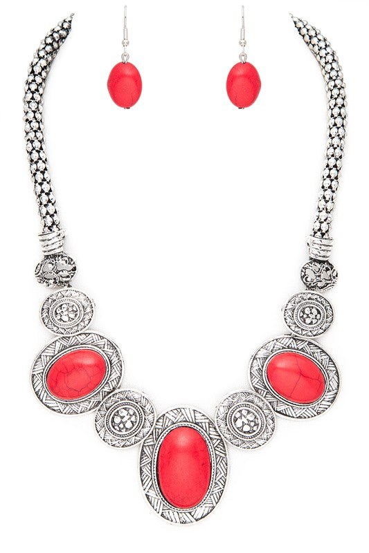 Western Bib Necklace Set