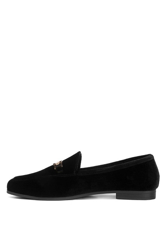 Velvet Horsebit Loafers