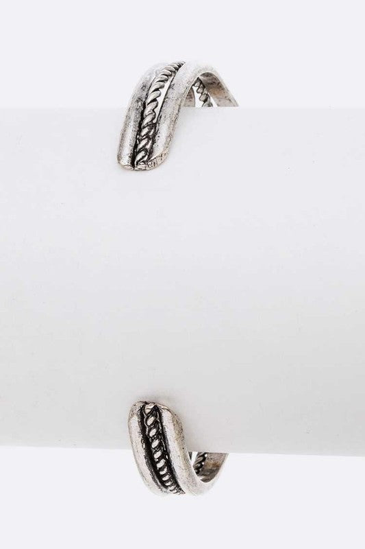 Oval Stone Bangle