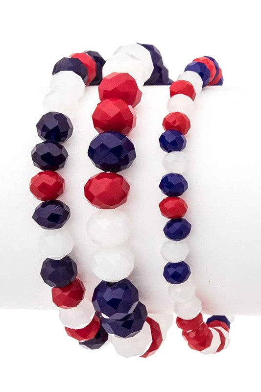 Mix Beads Stretch Bracelet Set