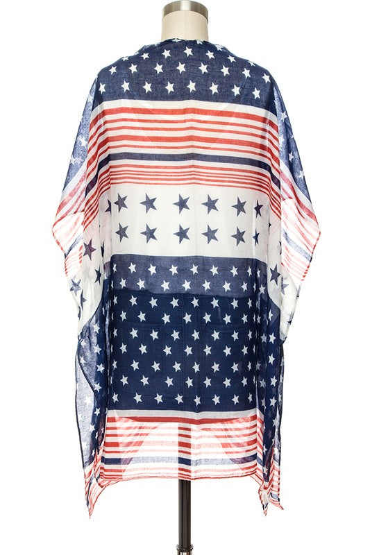 American Star Print Kimono